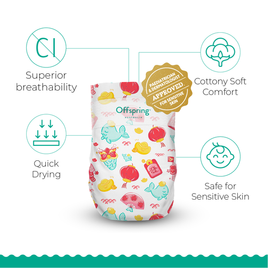 [Pre-Order] Offspring® Fashion Diapers Tape - CNY Limited Edition