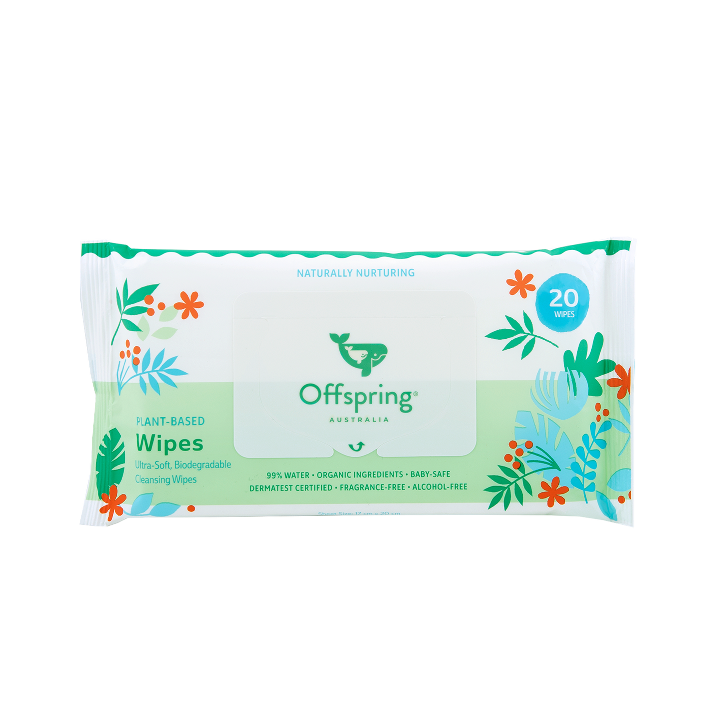 Plant-Based Baby Wipes 20 Sheets