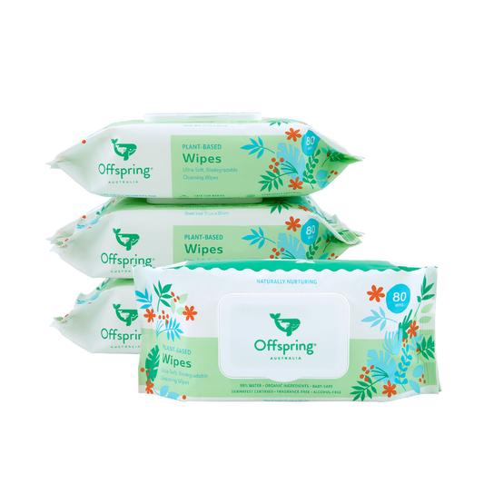 Plant-Based Baby Wipes 80 Sheets - 4 Pack